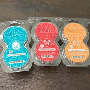 Scentsy Pods Trio - Aqua, Coral, Tangerine